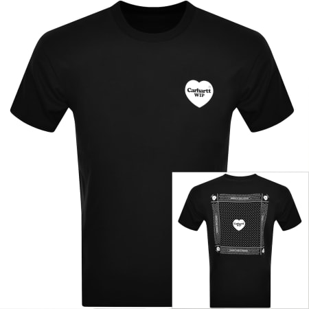 Product Image for Carhartt WIP Heart Bandana T Shirt Black