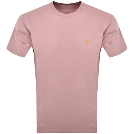 Product Image for Carhartt WIP Chase Short Sleeved T Shirt Pink