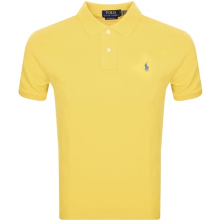 Product Image for Ralph Lauren Custom Slim Polo T Shirt Yellow