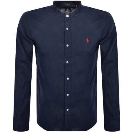 Product Image for Ralph Lauren Long Sleeved Slim Fit Shirt Navy
