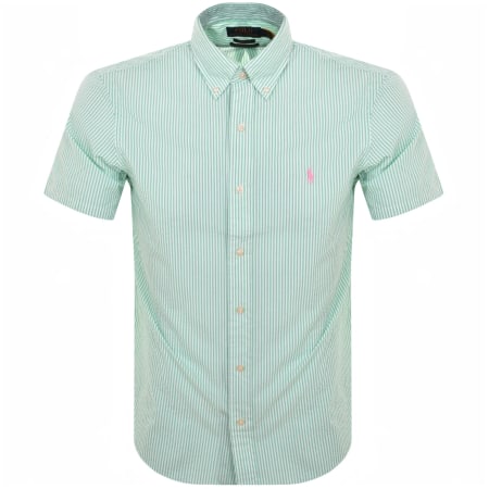 Product Image for Ralph Lauren Stripe Short Sleeved Shirt Green