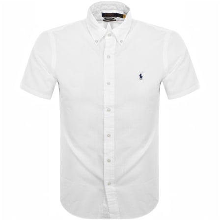 Product Image for Ralph Lauren Textured Short Sleeve Shirt White