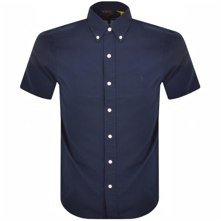 Product Image for Ralph Lauren Textured Short Sleeve Shirt Navy