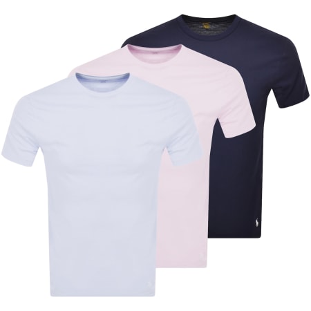 Recommended Product Image for Ralph Lauren Three Pack Short Sleeve T Shirts Navy