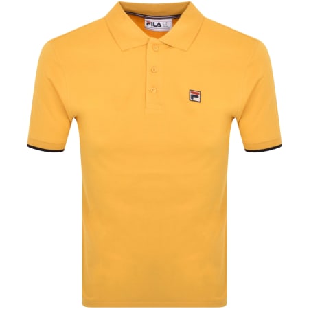 Product Image for Fila Vintage Tipped Rib Basic Polo T Shirt Yellow