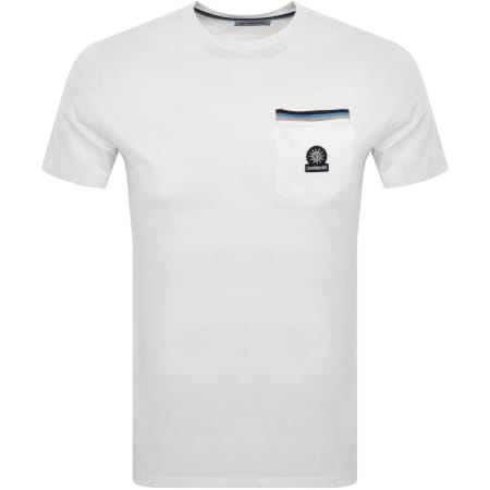Product Image for Sandbanks Badge Pocket T Shirt White
