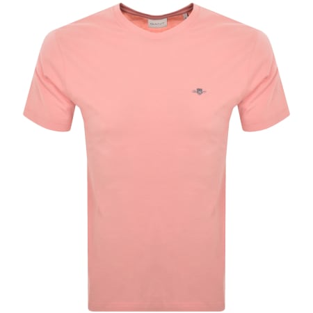 Product Image for Gant Original Short Sleeve T Shirt Pink