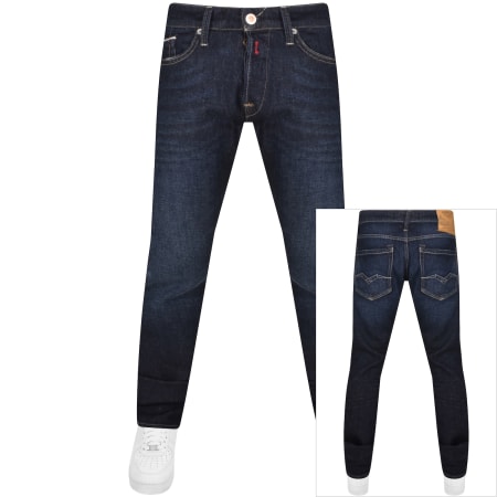Product Image for Replay Waitom Regular Mid Wash Jeans Blue