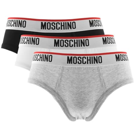 Product Image for Moschino Underwear Three Pack Briefs Grey