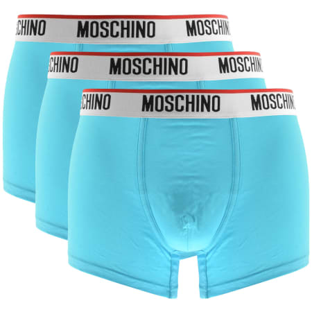 Product Image for Moschino Underwear Three Pack Trunks Blue