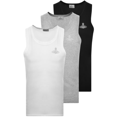 Product Image for Vivienne Westwood Three Pack Vest T Shirts White