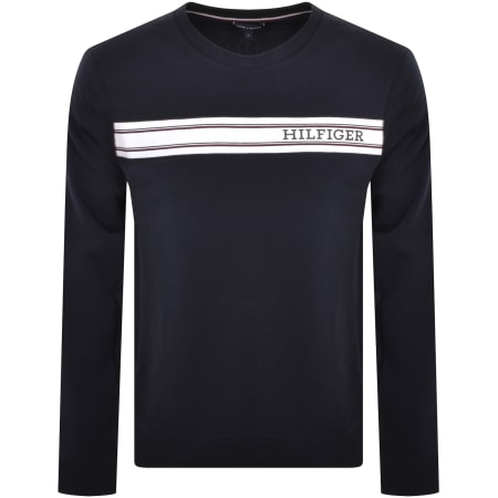 Product Image for Tommy Hilfiger Logo Sweatshirt Navy