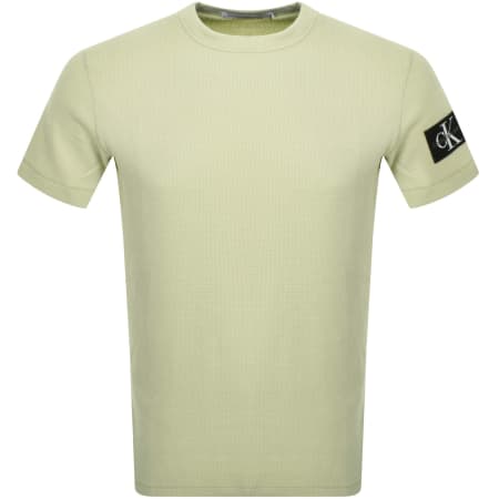 Product Image for Calvin Klein Jeans Waffle Logo T Shirt Green