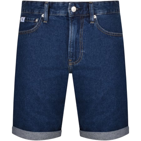 Product Image for Calvin Klein Regular Dark Wash Denim Shorts Blue