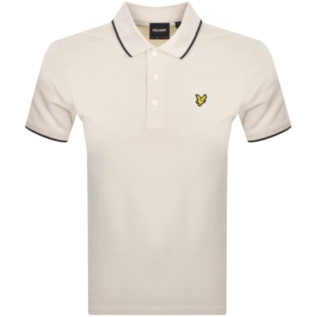 Product Image for Lyle And Scott Tipped Polo T Shirt Cream