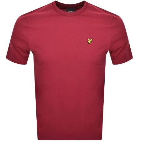Product Image for Lyle And Scott Crew Neck T Shirt Burgundy