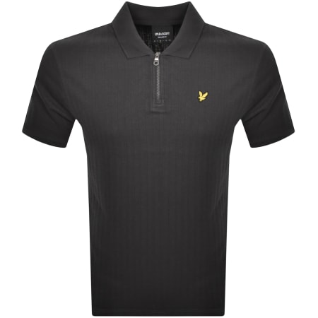 Product Image for Lyle And Scott Textured Stripe Polo T Shirt Grey