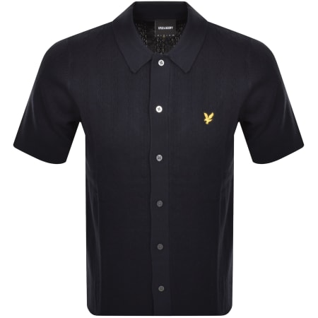 Product Image for Lyle And Scott Textured Stripe Polo T Shirt Navy