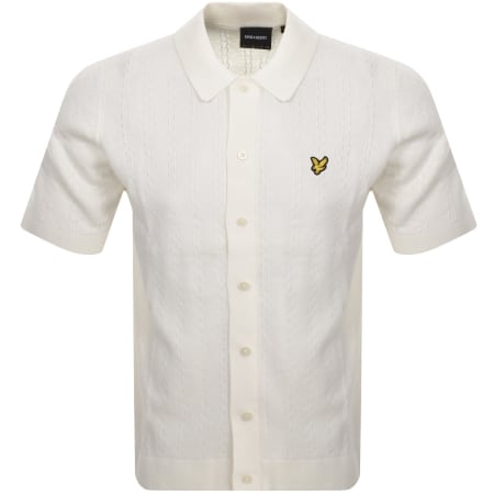 Product Image for Lyle And Scott Textured Stripe Polo T Shirt White