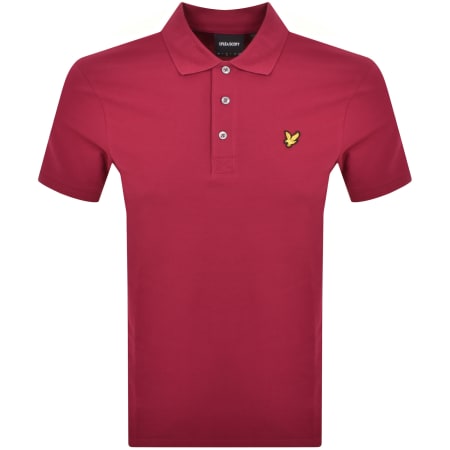 Product Image for Lyle And Scott Short Sleeved Polo T Shirt Burgundy