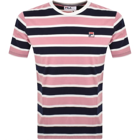 Product Image for Fila Vintage Yarn Dye Stripe T Shirt Navy