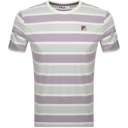 Product Image for Fila Vintage Yarn Dye Stripe T Shirt Green