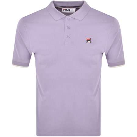 Product Image for Fila Vintage Tipped Rib Basic Polo T Shirt Purple