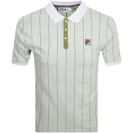 Product Image for Fila Vintage Classic Stripe Polo T Shirt Green
