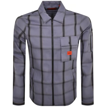 Product Image for HUGO Emmond Overshirt Jacket Blue