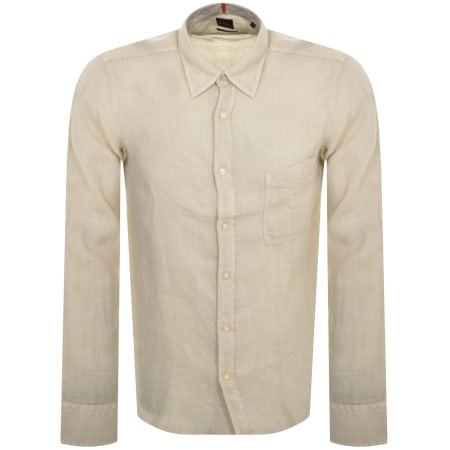 Product Image for BOSS Relegant 6 Long Sleeved Shirt Beige
