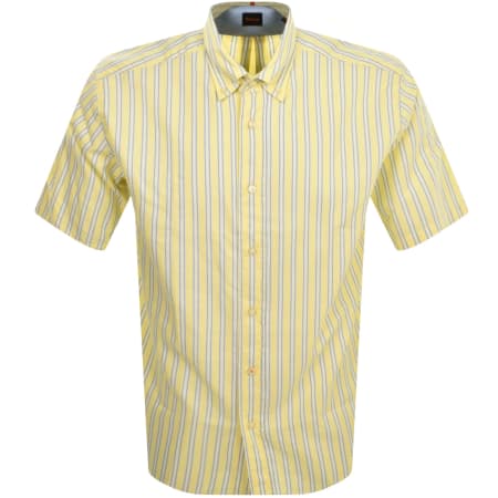 Product Image for BOSS Lambey 1 Short Sleeved Shirt Yellow