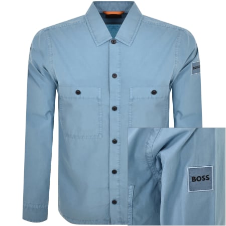 Product Image for BOSS Locky 1 Overshirt Blue