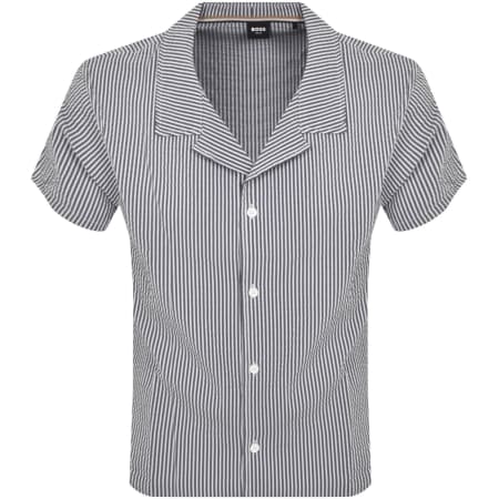 Recommended Product Image for BOSS Short Sleeved Shirt Navy
