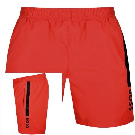 Product Image for BOSS Bodywear Dolphin Swim Shorts Red