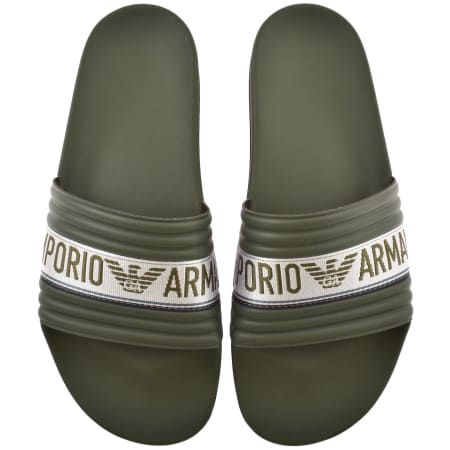 Product Image for Emporio Armani Logo Sliders Green