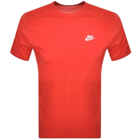 Product Image for Nike Crew Neck Club T Shirt Red
