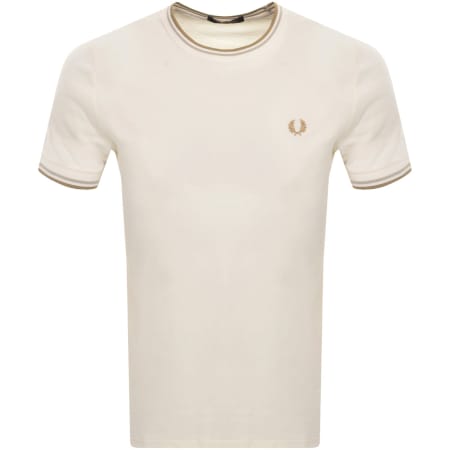 Product Image for Fred Perry Twin Tipped T Shirt Cream