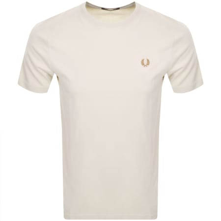 Product Image for Fred Perry Crew Neck T Shirt Cream