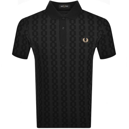 Product Image for Fred Perry Cable Print Polo T Shirt Grey