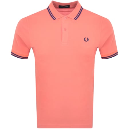 Product Image for Fred Perry Twin Tipped Polo T Shirt Pink