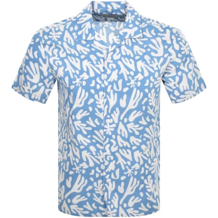 Product Image for Farah Vintage Saunders Short Sleeve Shirt Blue