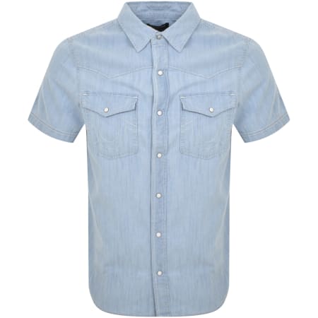 Product Image for True Religion Big T Western Shirt Blue