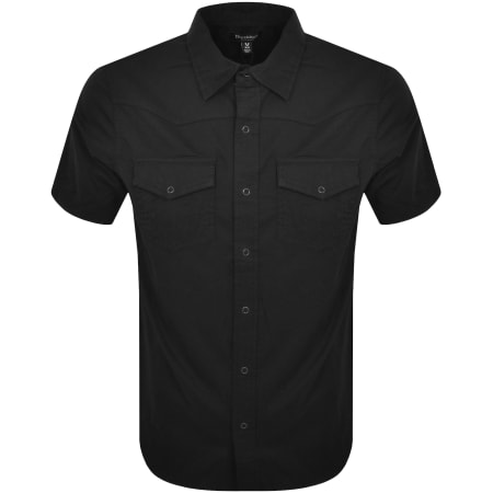 Product Image for True Religion Woven Short Sleeve Shirt Black
