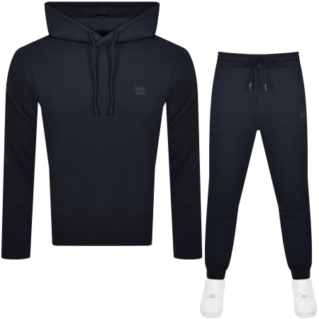 Product Image for BOSS Wetalk Pullover Hooded Tracksuit Navy