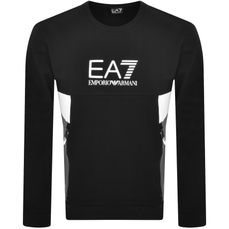 Product Image for EA7 Emporio Armani Logo Sweatshirt Black