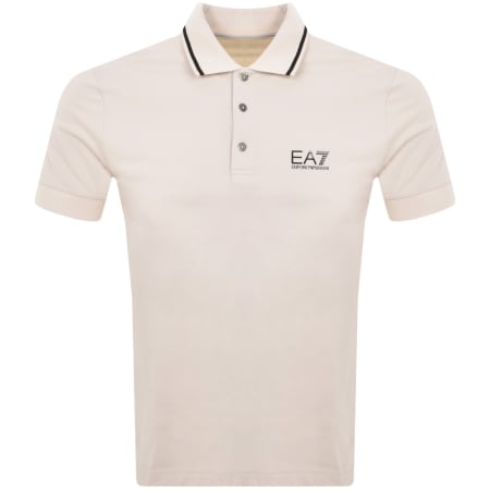 Product Image for EA7 Emporio Armani Tipped Polo T Shirt Beige