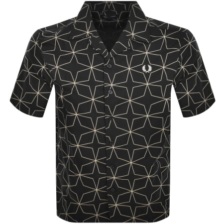 Product Image for Fred Perry Geometric Print Shirt Black