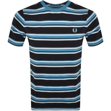 Product Image for Fred Perry Stripe T Shirt Black