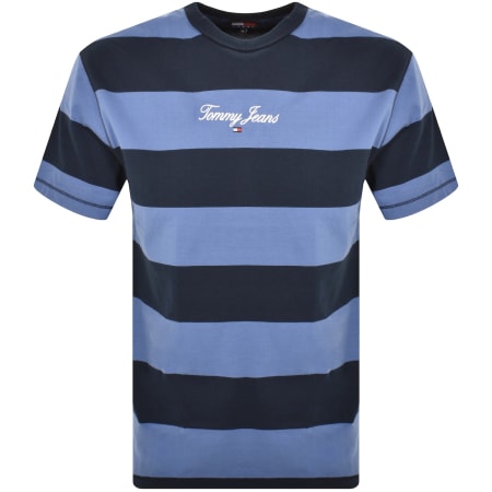 Product Image for Tommy Jeans Bold Stripe Logo T Shirt Navy