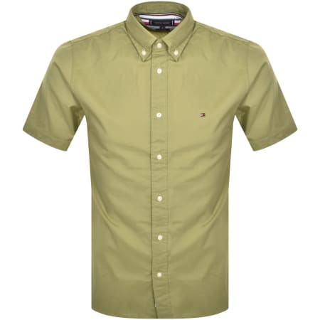 Product Image for Tommy Hilfiger Short Sleeve Poplin Shirt Green